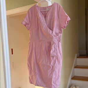 Women's Pink Wrap Dress